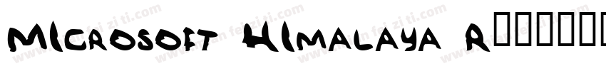 MIcrosoft HImalaya R字体转换
